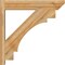 Ekena Millwork Merced Slat Rough Sawn Outlooker, Western Red Cedar, 6"W x 28"D x 28"H OUT06X28X28MRC06RWR - alternate 3